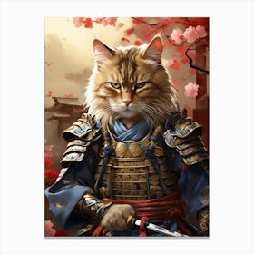 Samurai Cat 2 Canvas Print