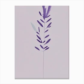 Lavender Herb Simplicity Canvas Print