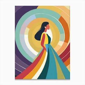 Rainbow Woman 1 Canvas Print