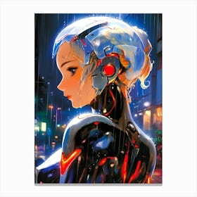 Robot Girl Canvas Print