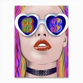 BRIDE FOR RENT | LOVE FOR MONEY |POP ART Vectorial creation. THE BEST OF POP ART, NOW IN DIGITAL VERSIONS! Prints with bright colors, sharp images and high image resolution. Canvas Print