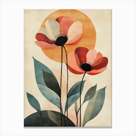 Poppies In The Sun Canvas Print