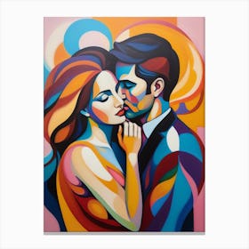Kissing Couple 2 Canvas Print
