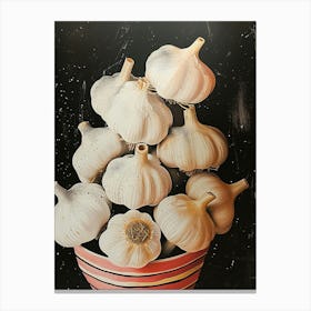 Art Deco Garlic 1 Canvas Print