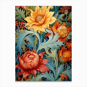 Victorian Flowers Canvas Print