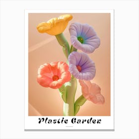 Dreamy Inflatable Flowers Poster Hollyhock 3 Canvas Print