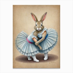 Ballerina Bunnies Canvas Print