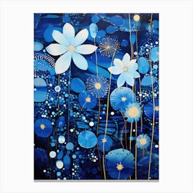 Blue Flowers 33 Canvas Print