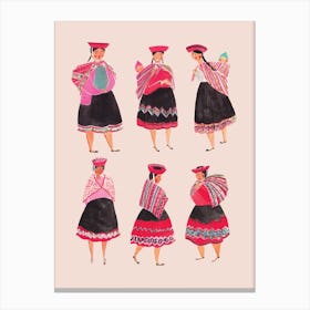 Peruvian Women Canvas Print