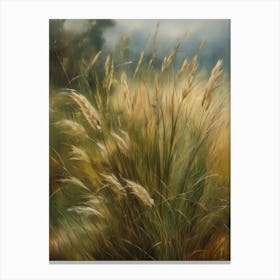 Wild grass, old oil painting,Colorado Arts, Vermont Arts,Montana Arts,Alaska Arts16 Canvas Print