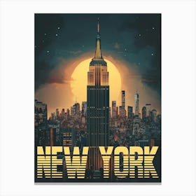 New York City Poster Canvas Print