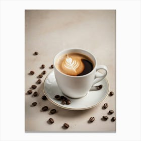 Coffee Espresso Kitchen Wall Art Coffee Beans Espresso  Canvas Print