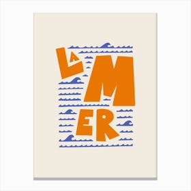 La Mer French Sea Canvas Print