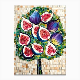 Mosaic Fig Tree Canvas Print