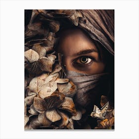 Woman In The Forest Canvas Print