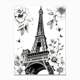 Paris Eiffel Tower 6 Canvas Print