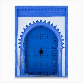 Blue Door Of Chefchaouen Canvas Print