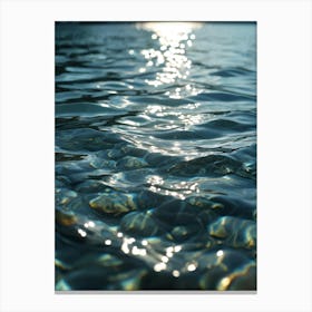 Close Up Of Water Canvas Print