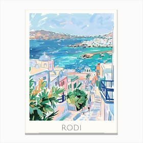 Rodi Greece Canvas Print