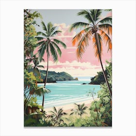 A Canvas Painting Of Anse Lazio, Praslin Seychelles 1 Canvas Print
