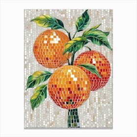 Mosaic Oranges 2 Canvas Print