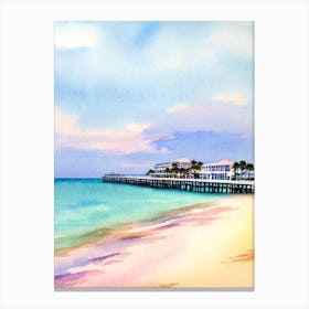 St Pete Beach, Florida Watercolour Canvas Print