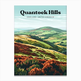 Quantock Hills England Nature S Beauty Travel Art Canvas Print