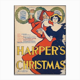 Harper's Christmas, Edward Penfield Canvas Print