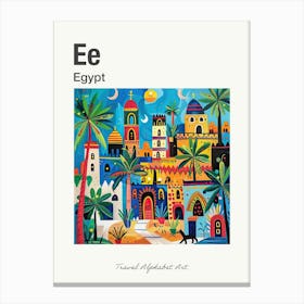 Kids Travel Alphabet  Egypt 1 Canvas Print