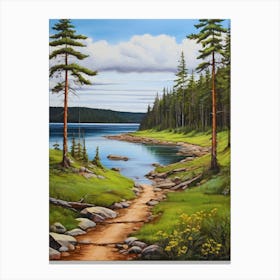 Trail To The Lake Canvas Print