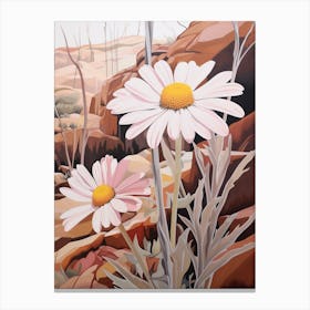 Oxeye Daisy 2 Flower Painting Canvas Print