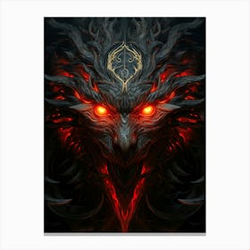 Demon Head Fox Canvas Print