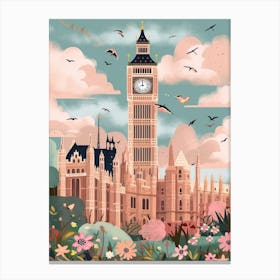 The Palace Of Westminster, London 3 Canvas Print