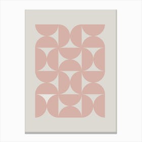 Pink Geometric Pattern Canvas Print