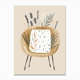 Wicker Chair Canvas Print