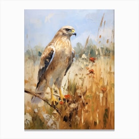 Bird Painting Red Tailed Hawk 3 Canvas Print