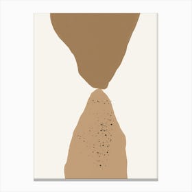 Sand Beiges Art Canvas Print