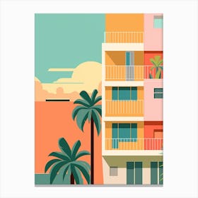 Puerto Rico 1 Travel Illustration Canvas Print