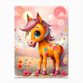 Pony Bubbles McSprinkle and the Enchanted Friendship Tree Canvas Print