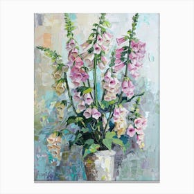 A World Of Flowers Foxglove 3 Painting Canvas Print