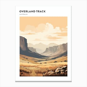 Overland Track Australia 2 Hiking Trail Landscape Poster Canvas Print