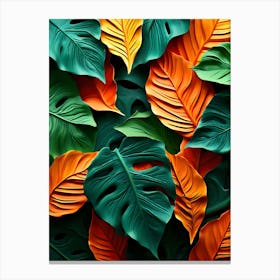 Tropical Leaves 30 Canvas Print