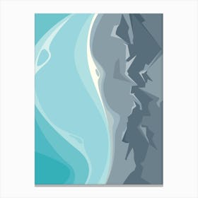 Ocean And Rocks Canvas Print