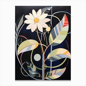 Oxeye Daisy 4 Hilma Af Klint Inspired Flower Illustration Canvas Print