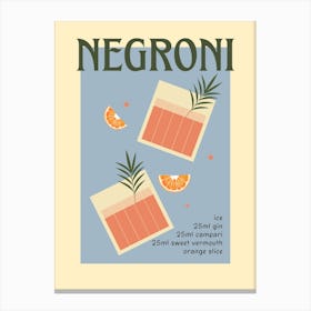 Negroni Canvas Print