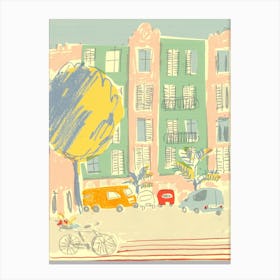 Summer In The Spanish Square Canvas Print