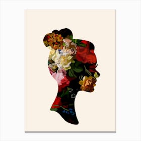 Copy Of Girlhairandflowers 3 Canvas Print