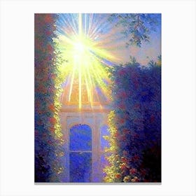 Villa Medici, Italy Classic Monet Style Painting Canvas Print