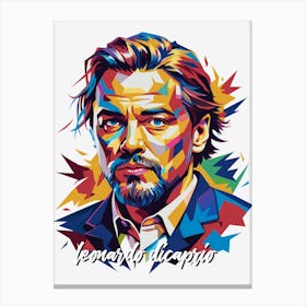 Leonardo Dicaprio in WPAP Pop Art Canvas Print