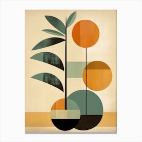 Abstract Plant Canvas Print